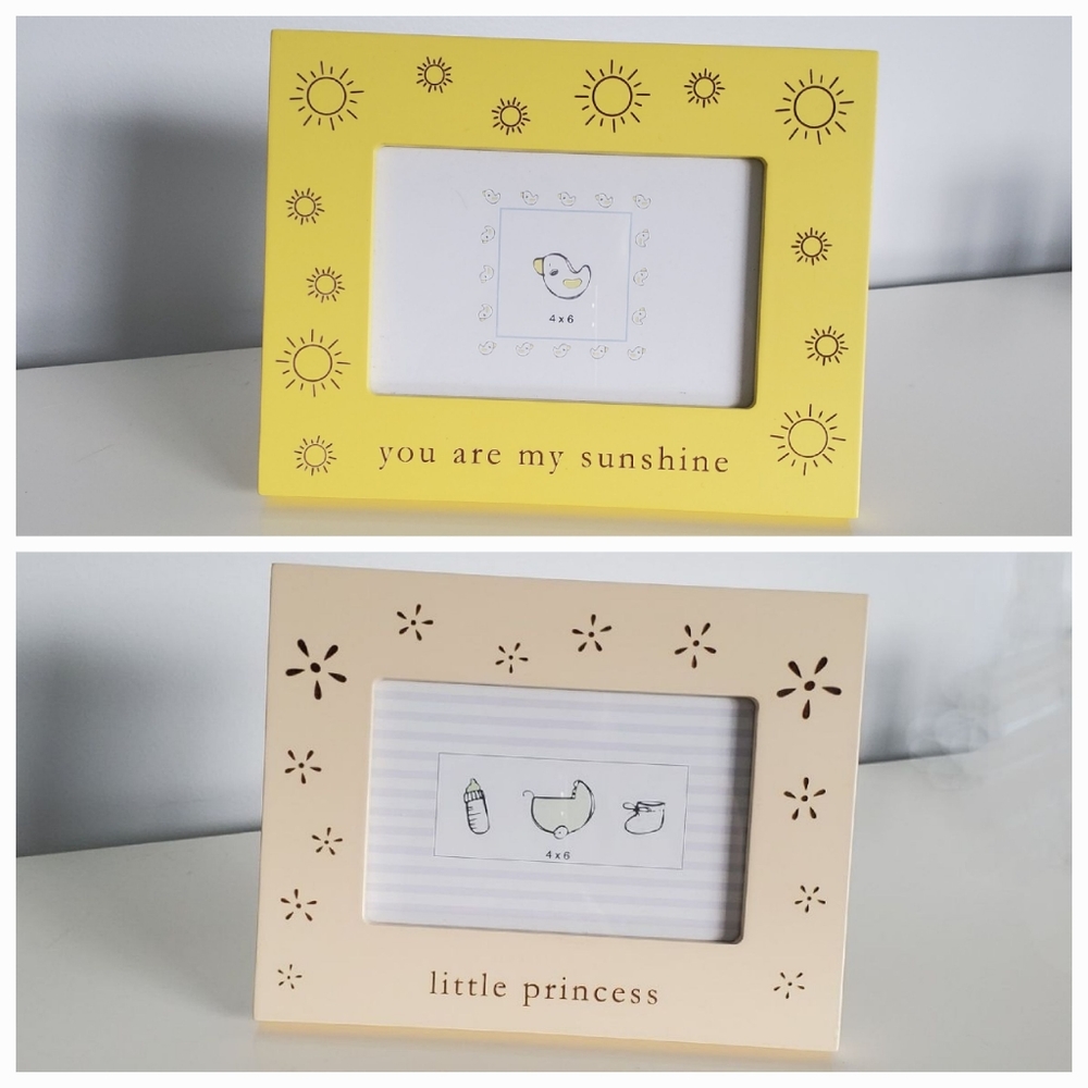 2 Frames Yellow Sunshine & Blush Pink Princess